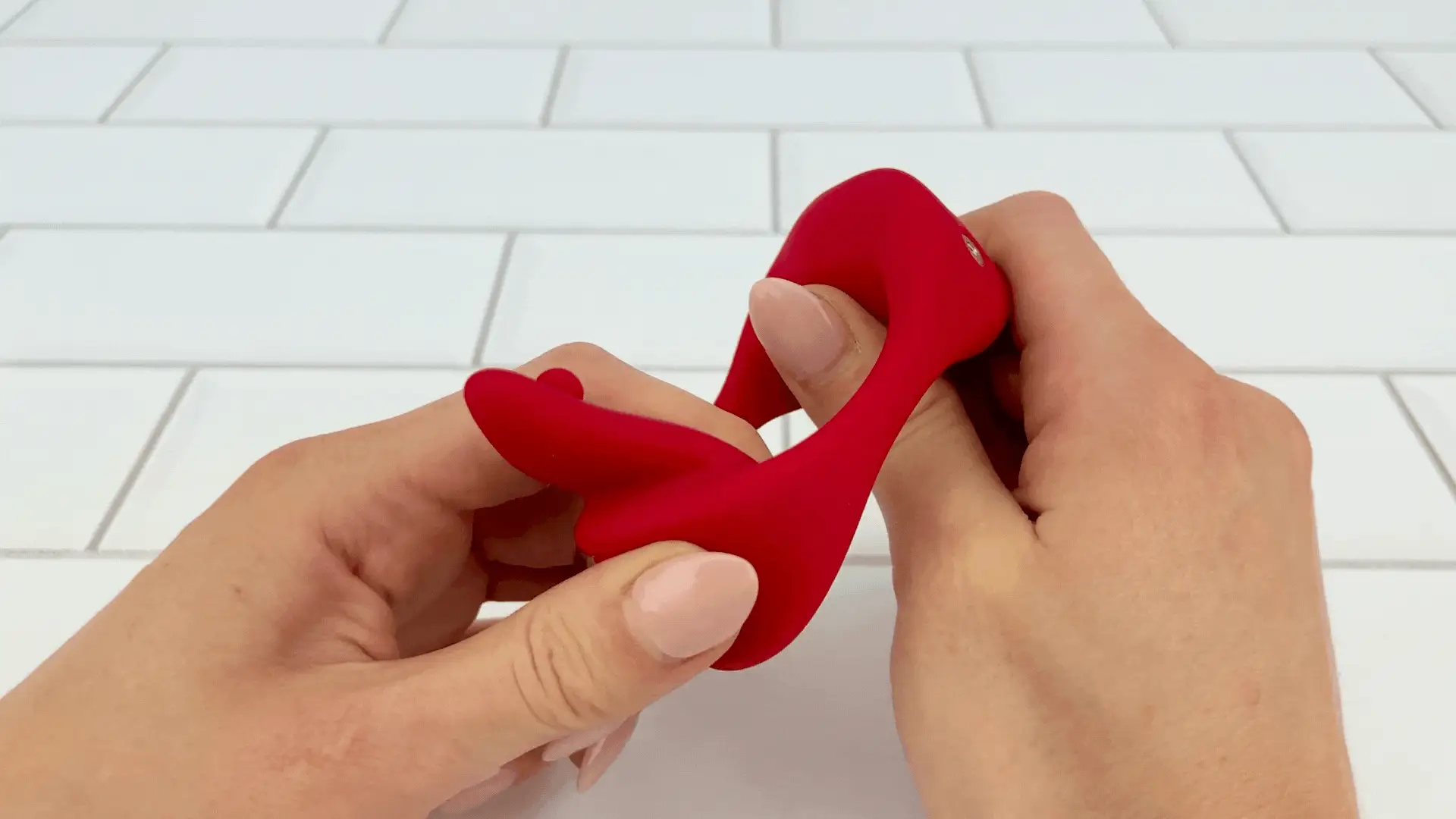 Vibrating Mouth Cock Ring - Soft, Bendable Tongue Licks Your Balls (Or Her Clit!) - Image 6