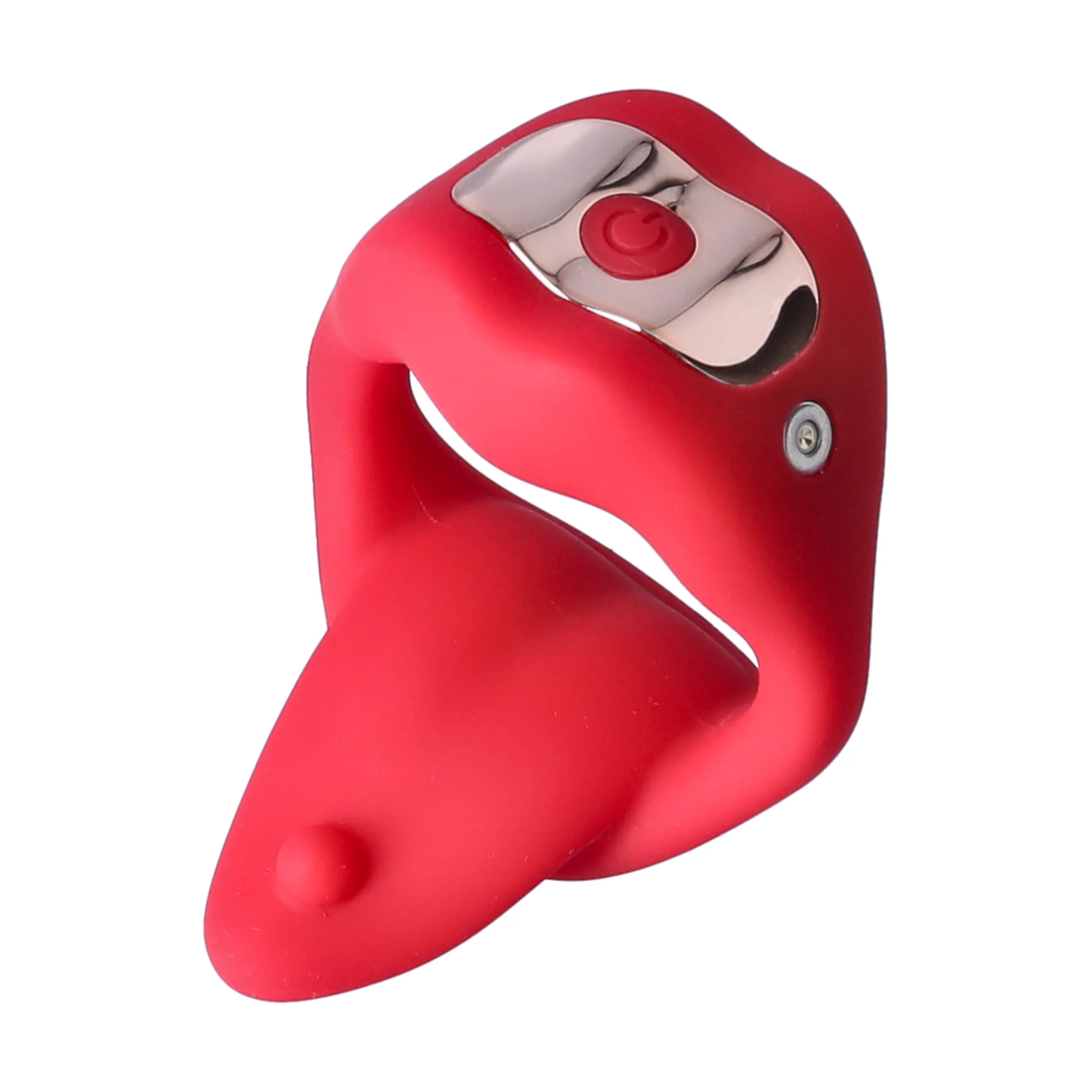 Vibrating Mouth Cock Ring - Soft, Bendable Tongue Licks Your Balls (Or Her Clit!) - Image 9