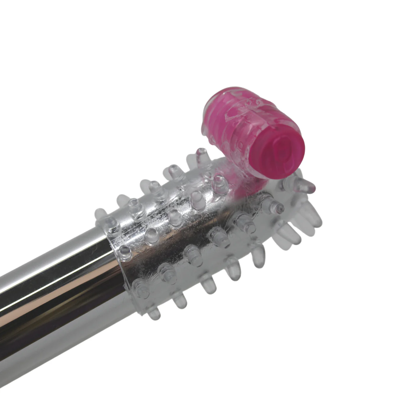 Vibrating Penis Sleeve With Nubby Ticklers - Image 5
