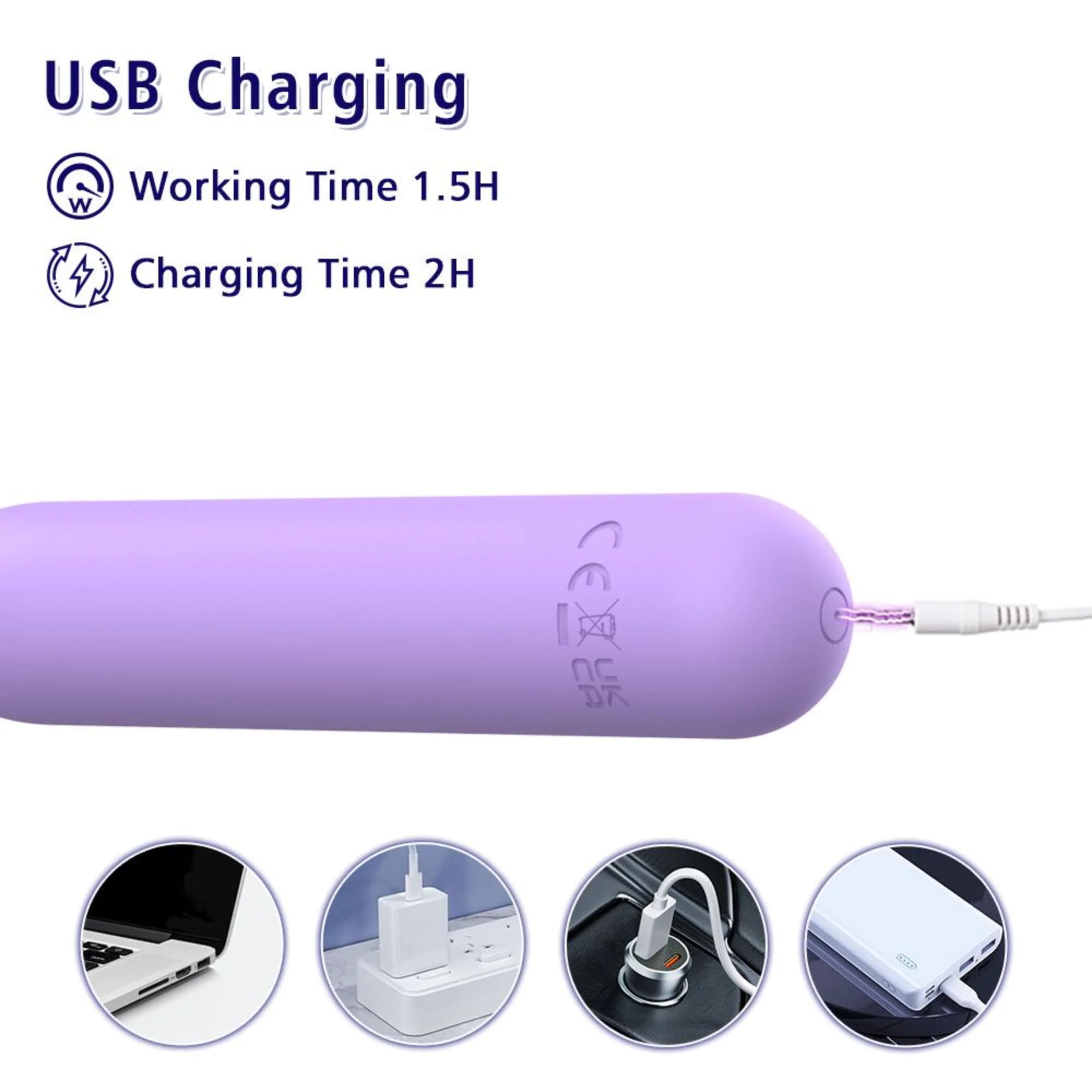 The Lavender Lover Bullet Vibe - 100% Waterproof & Rechargeable! - Image 13