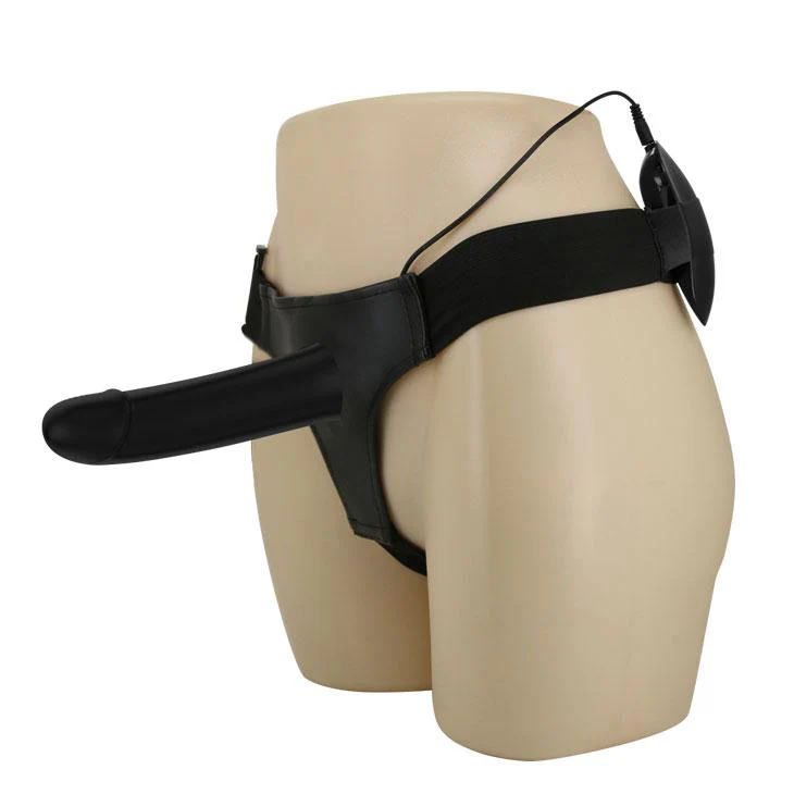 Vibrating Silicone Hollow Strap On - Image 3