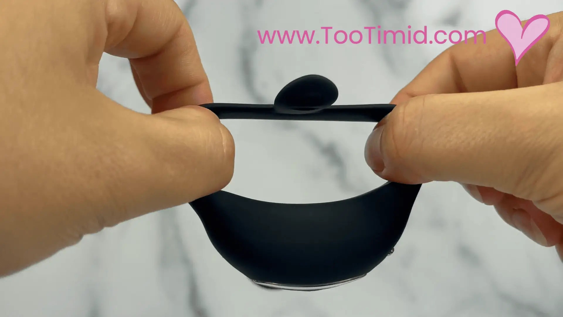 FLIRT Vibrating Silicone C-ring with G-Spot Stimulator & Ball Tickler - Image 7