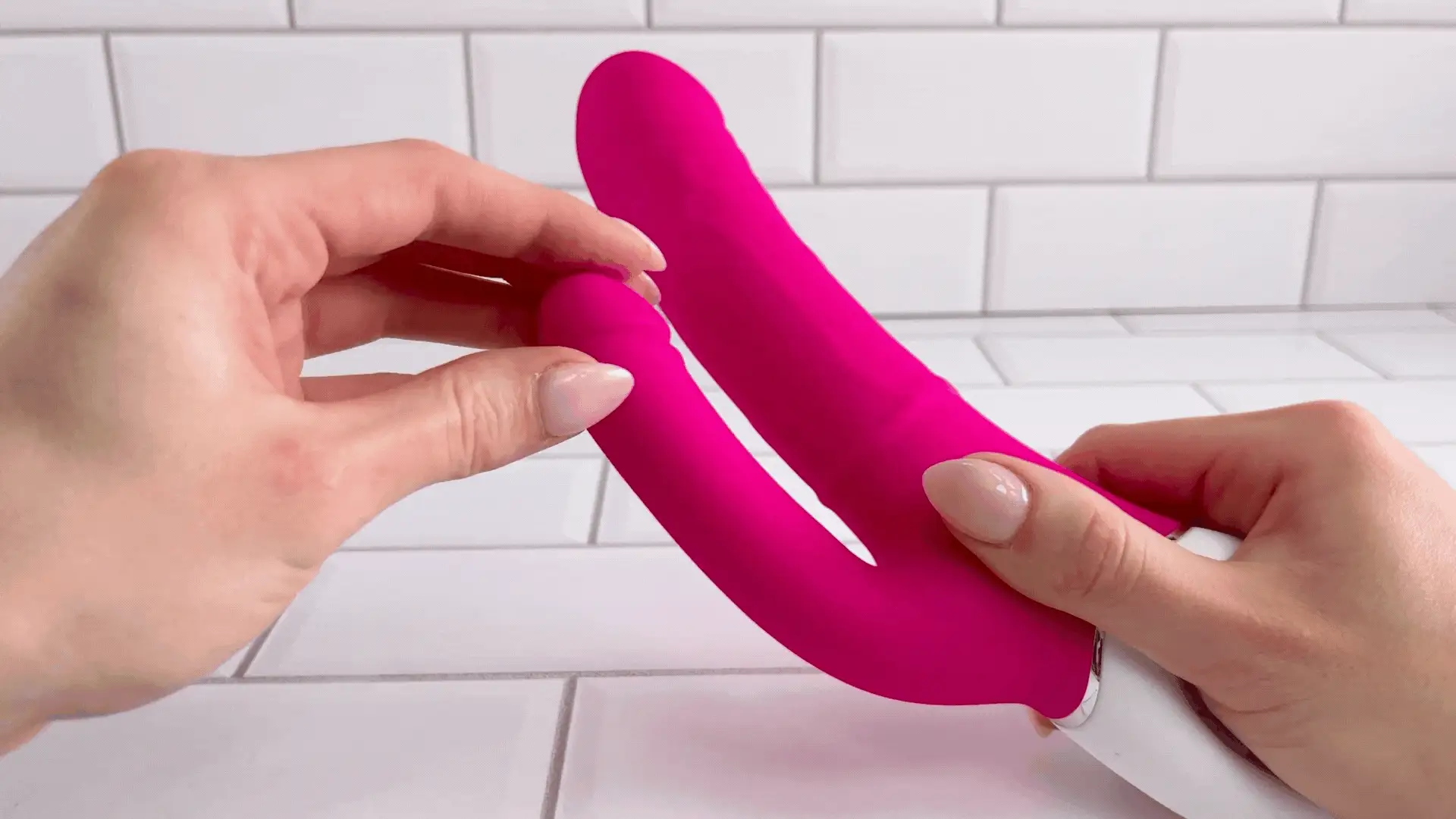Waterproof Silicone Double Penetrating Vibe - Dual Motors! - Image 10