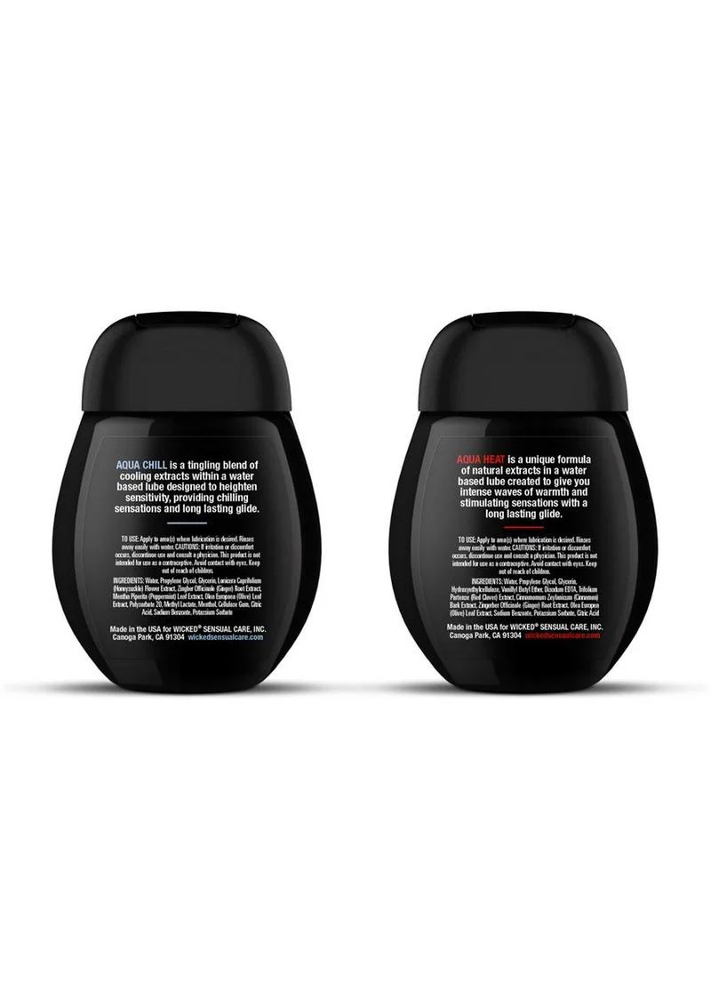 Wicked Sensual Warming/Cooling Water based Lubricant Sensations Kit - Image 3